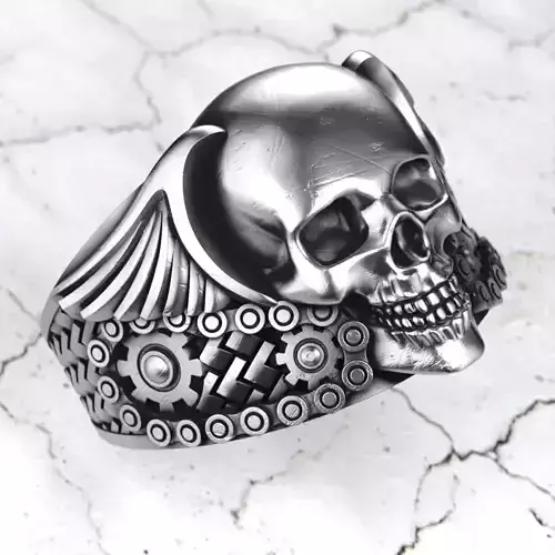 Ring-skull-222 3D print model