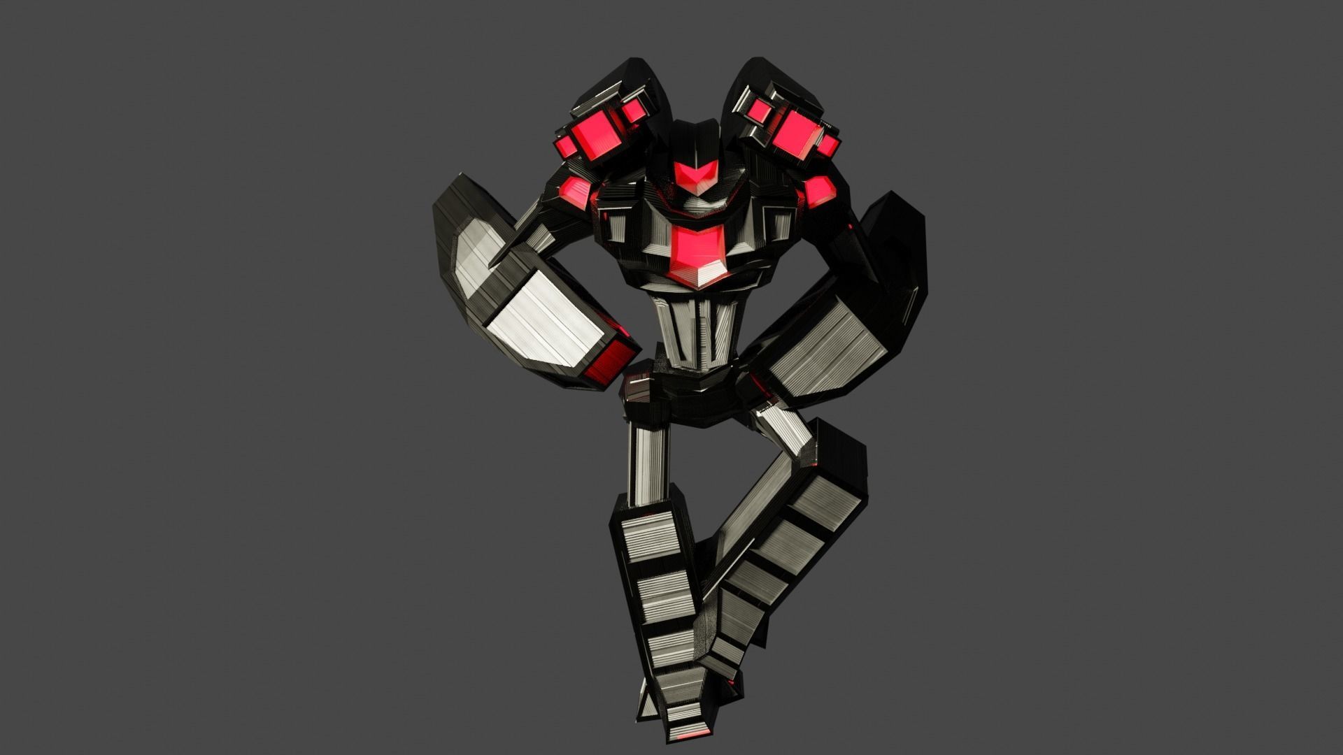 Tank - The Bot Free low-poly 3D model_7