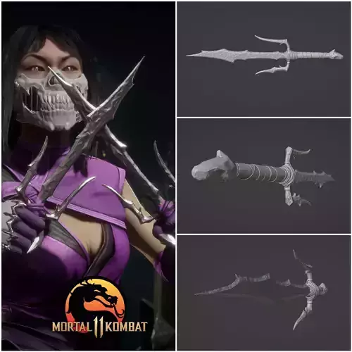 Mileena sai - Enchanted Kahndwah  3D print model