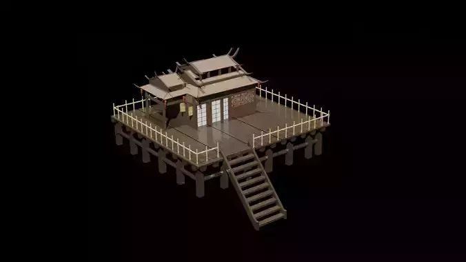 chinese house 2  3D model