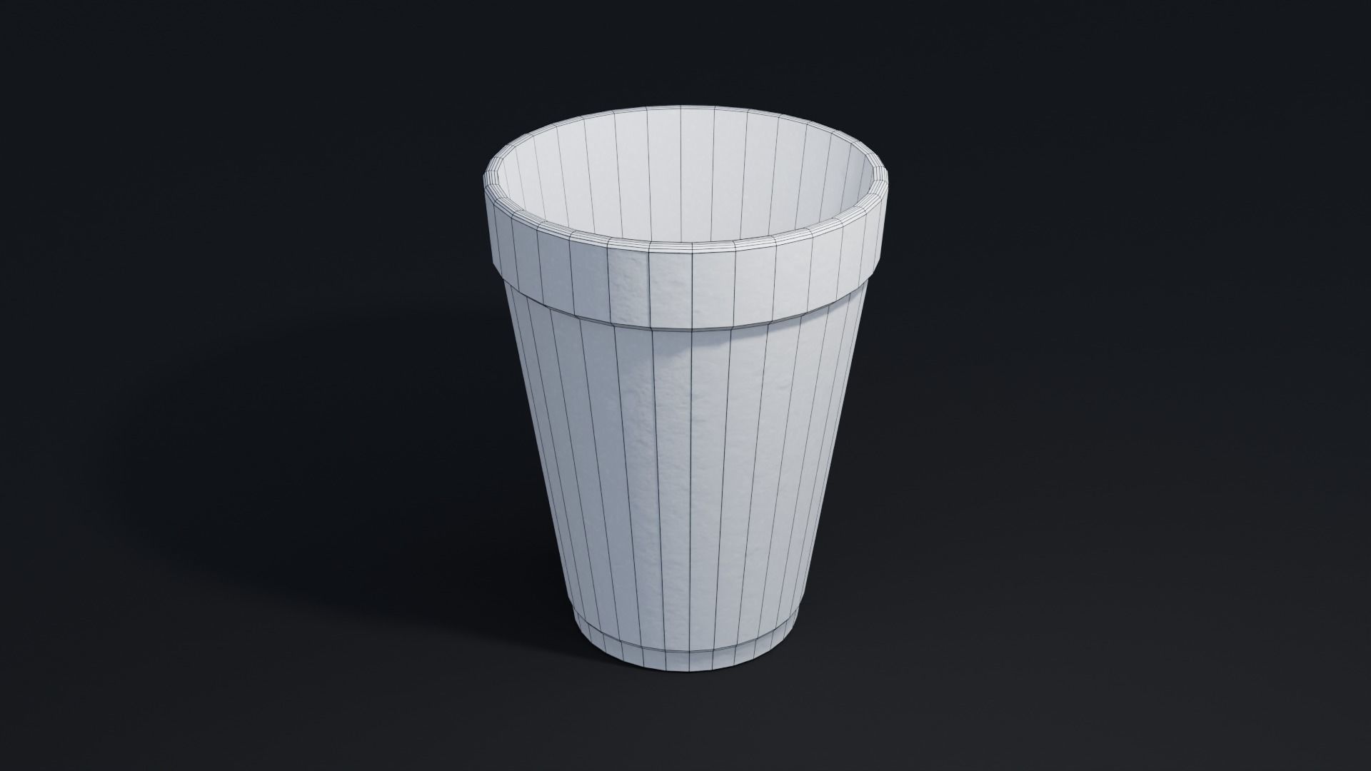 Reallistic Styrofoam Cup 4K Textures Low-poly 3D model_3