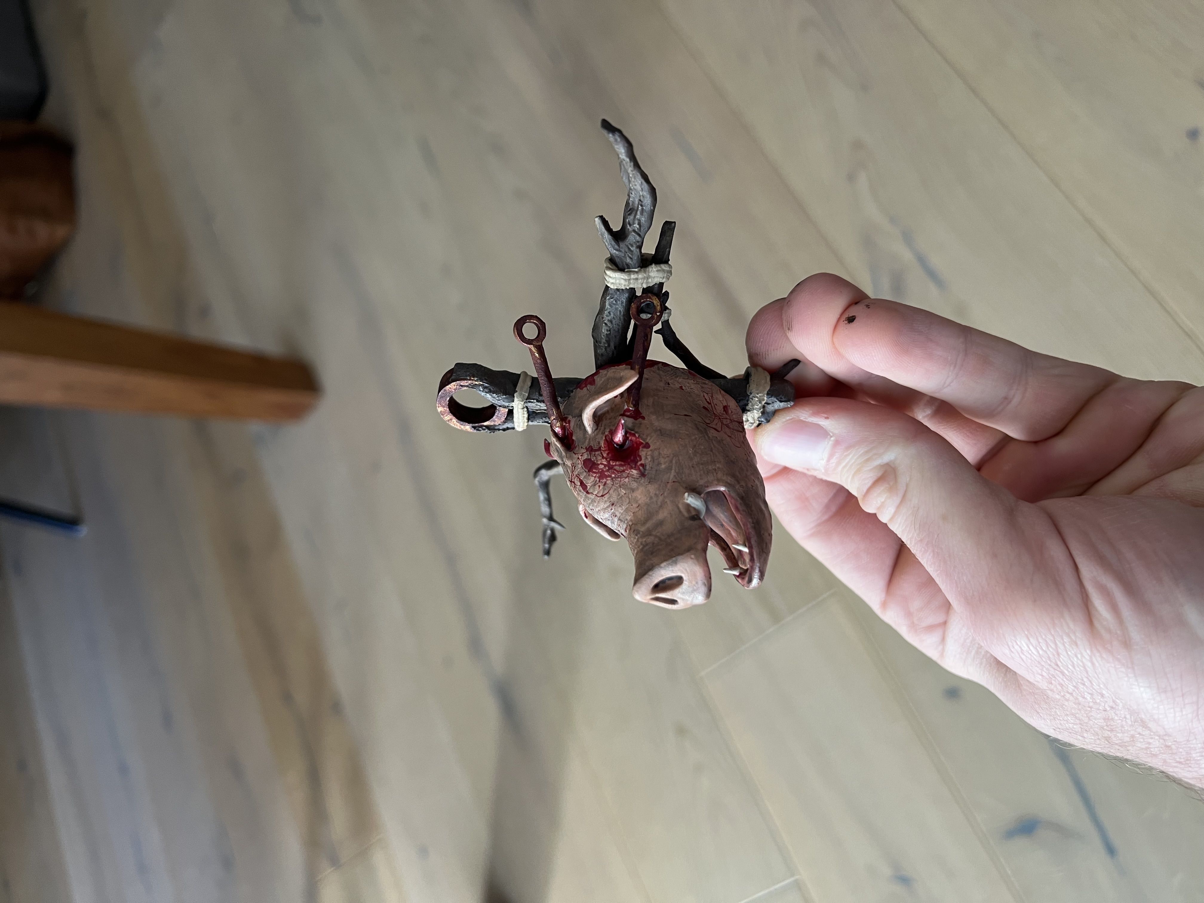 Hunt Showdown Fanart Chain or Necklace pendant Butcher Free 3D print model_6