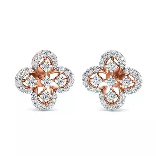 Women earrings 3dm stl render detail