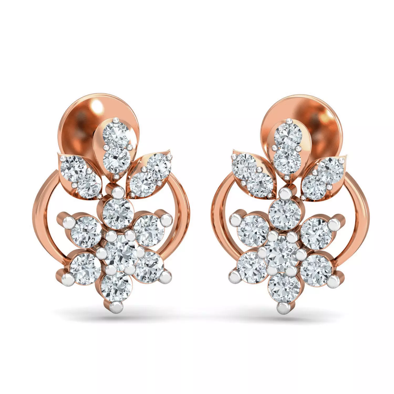 Women earrings 3dm stl render detail 3D print model_0