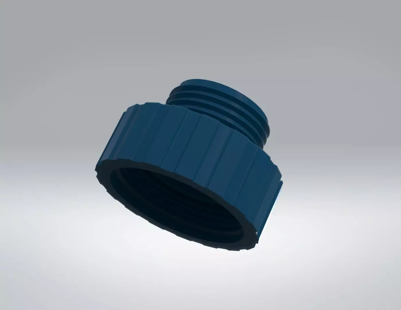 Adaptor to garden hose connector 3D print model_0
