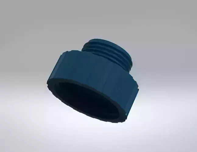 Adaptor to garden hose connector 3D print model Adaptor to garden hose connector 3D print model