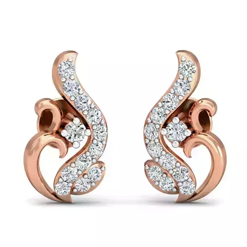 Women earrings 3dm stl render detail 3D print model