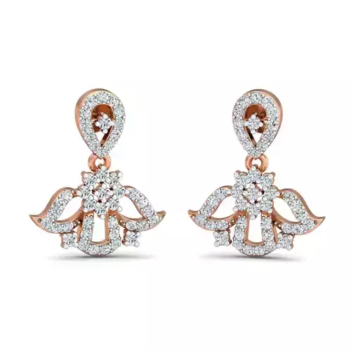Women earrings 3dm stl render detail 3D print model