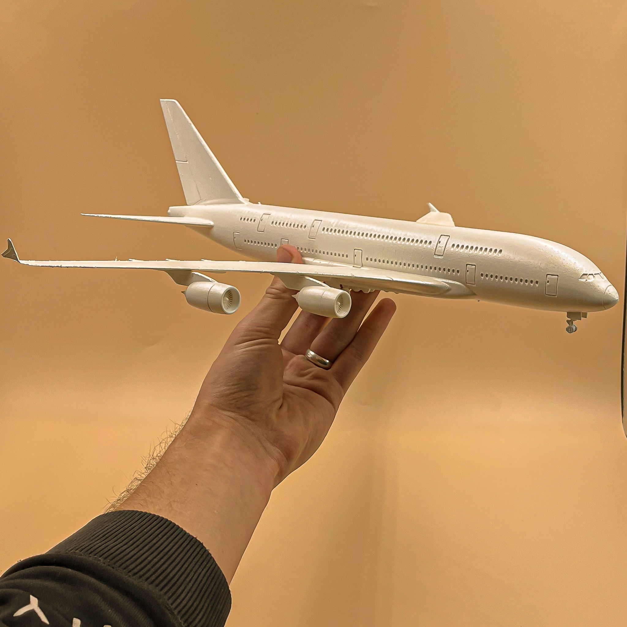 Airplane Airbus A380 Scale 1 200  3D print model_2