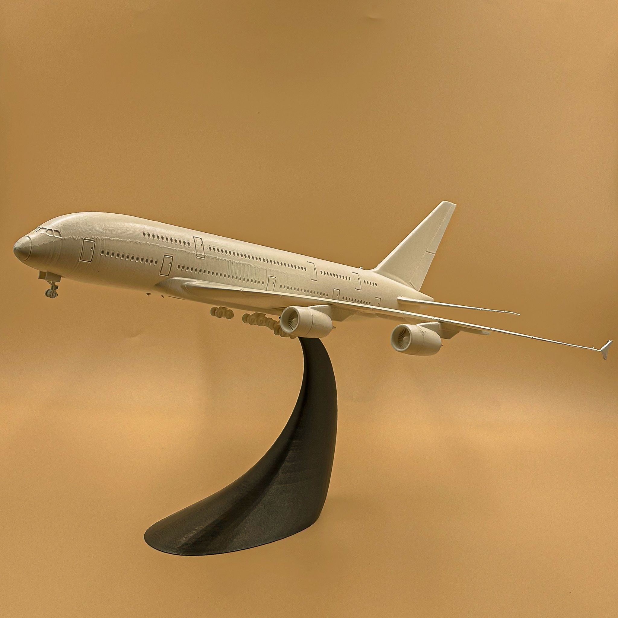 Airplane Airbus A380 Scale 1 200  3D print model_15