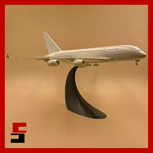 Airplane Airbus A380 Scale 1 200  3D print model