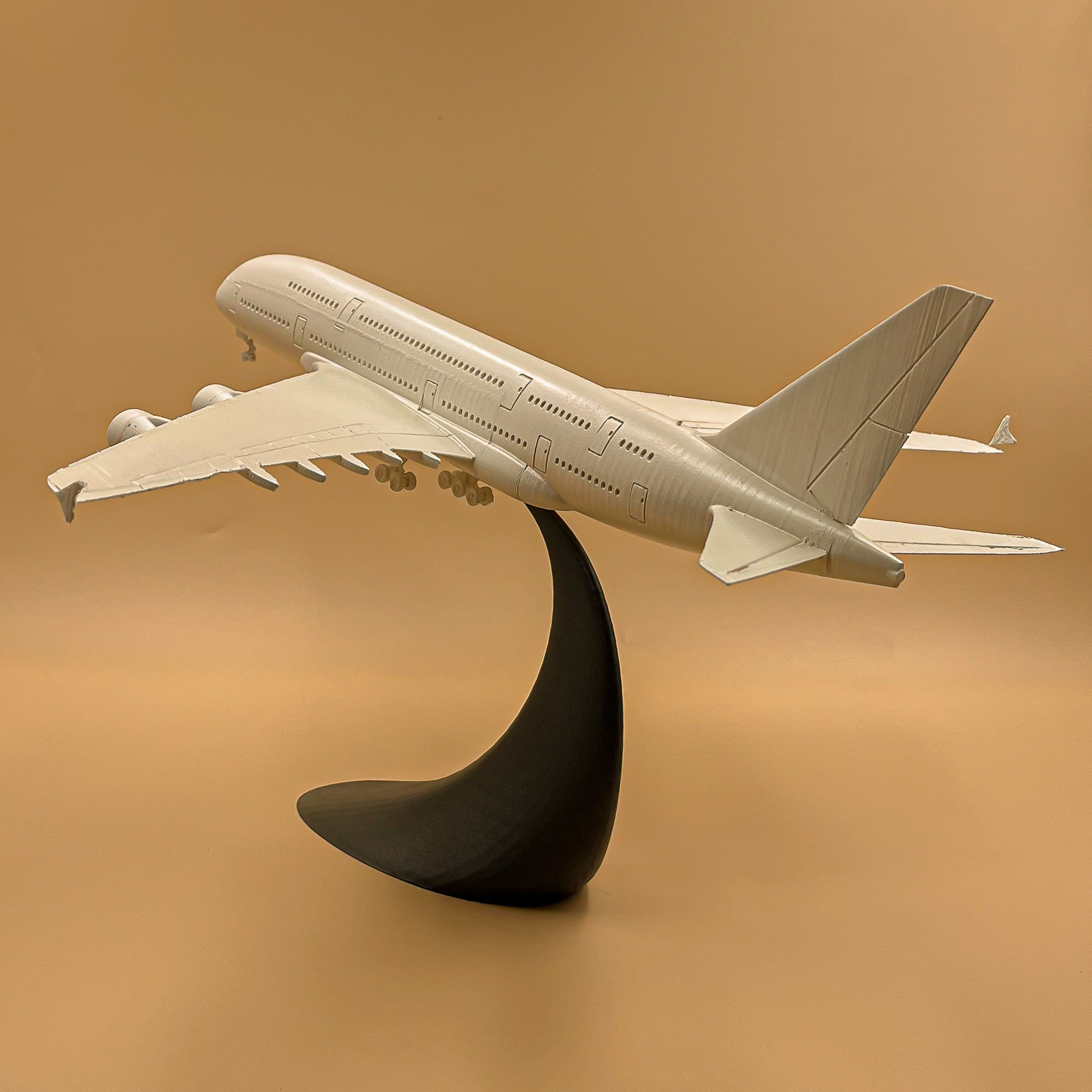 Airplane Airbus A380 Scale 1 200  3D print model_14