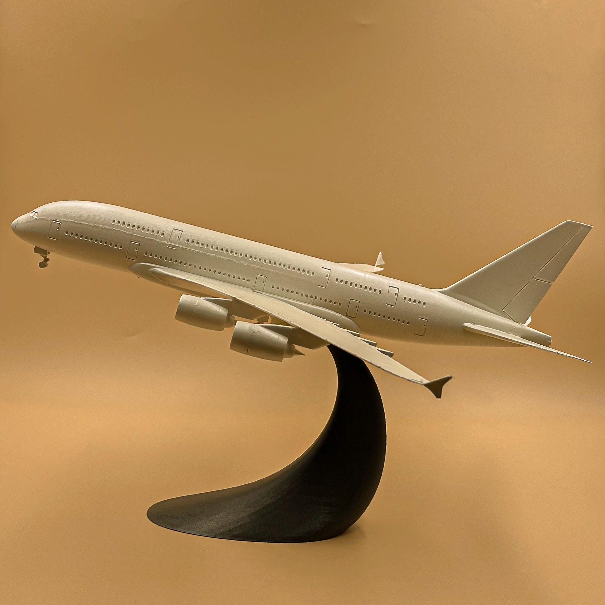 Airplane Airbus A380 Scale 1 200  3D print model_9