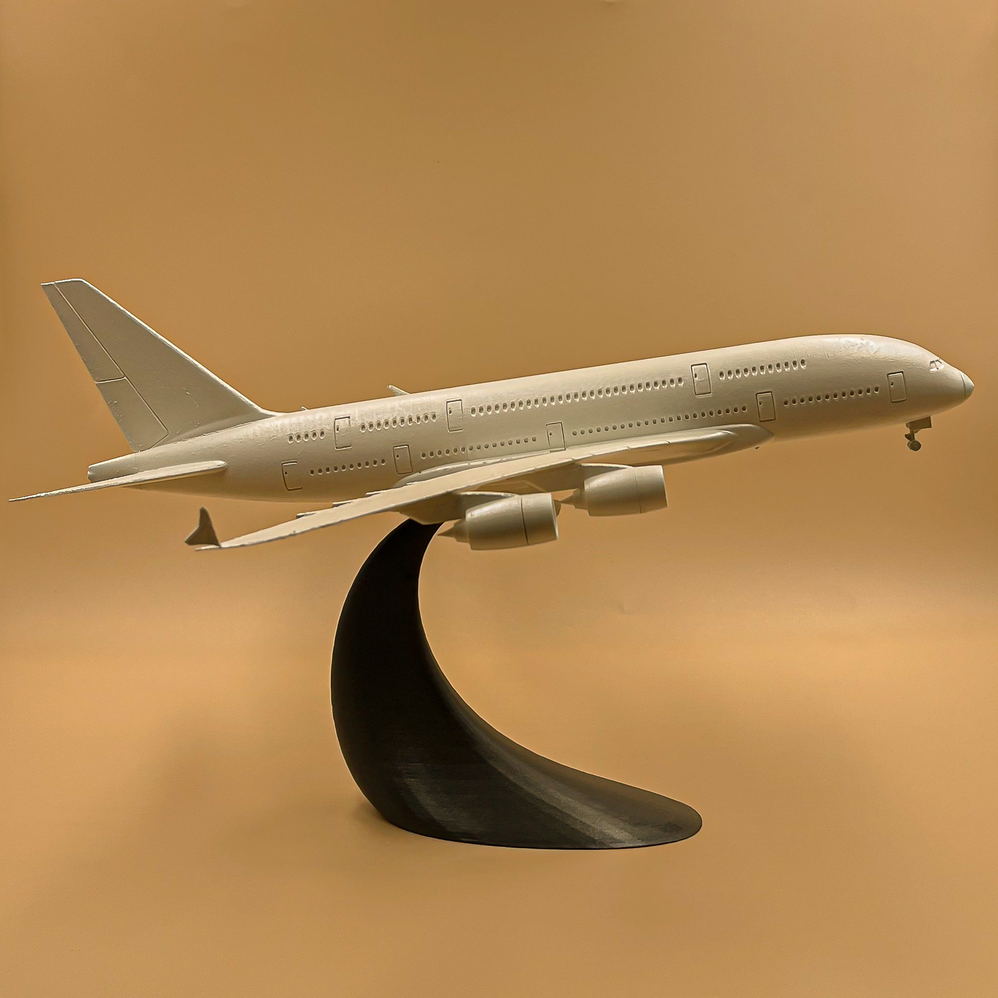 Airplane Airbus A380 Scale 1 200  3D print model_13