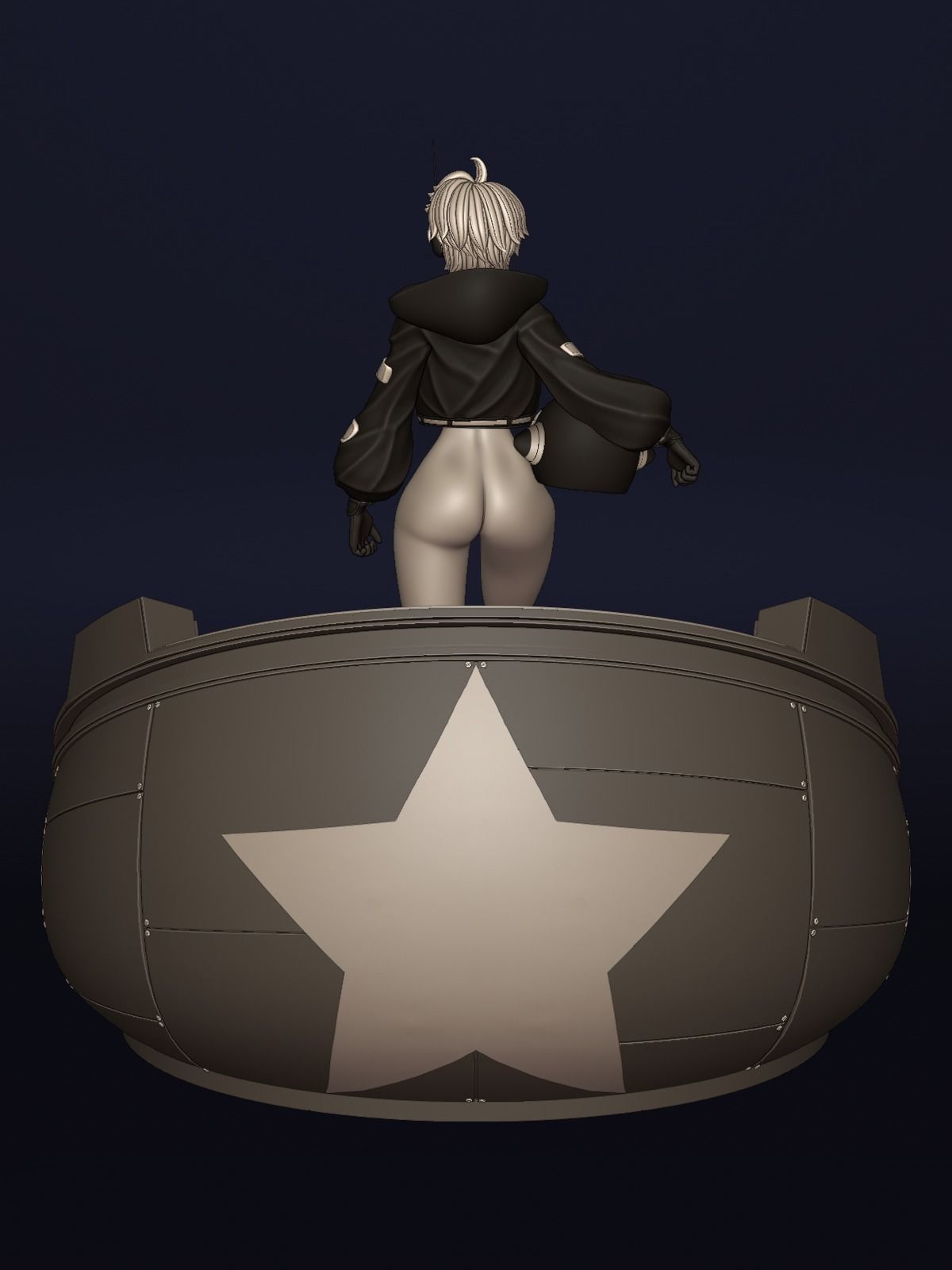 ONE PIECE VEGAPUNK LILITH FIGURE SCULPT Low-poly 3D model_5