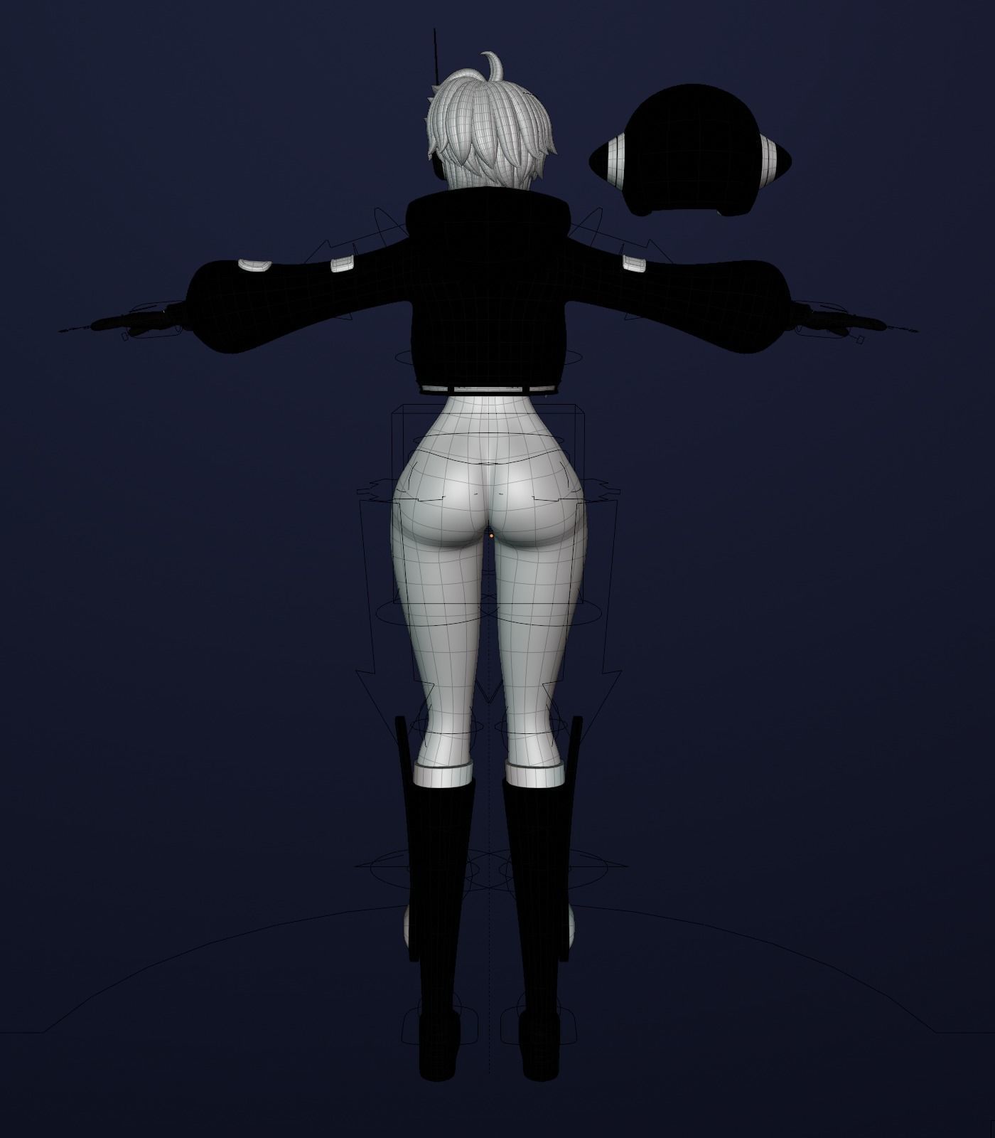 ONE PIECE VEGAPUNK LILITH FIGURE SCULPT Low-poly 3D model_26