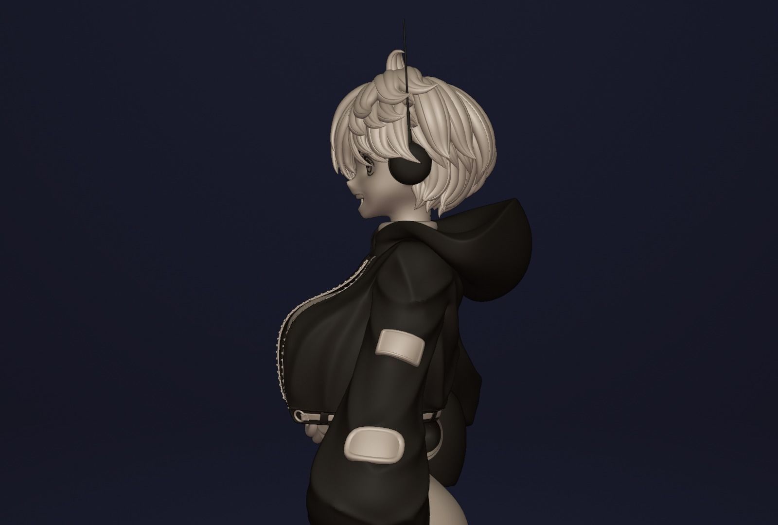 ONE PIECE VEGAPUNK LILITH FIGURE SCULPT Low-poly 3D model_16