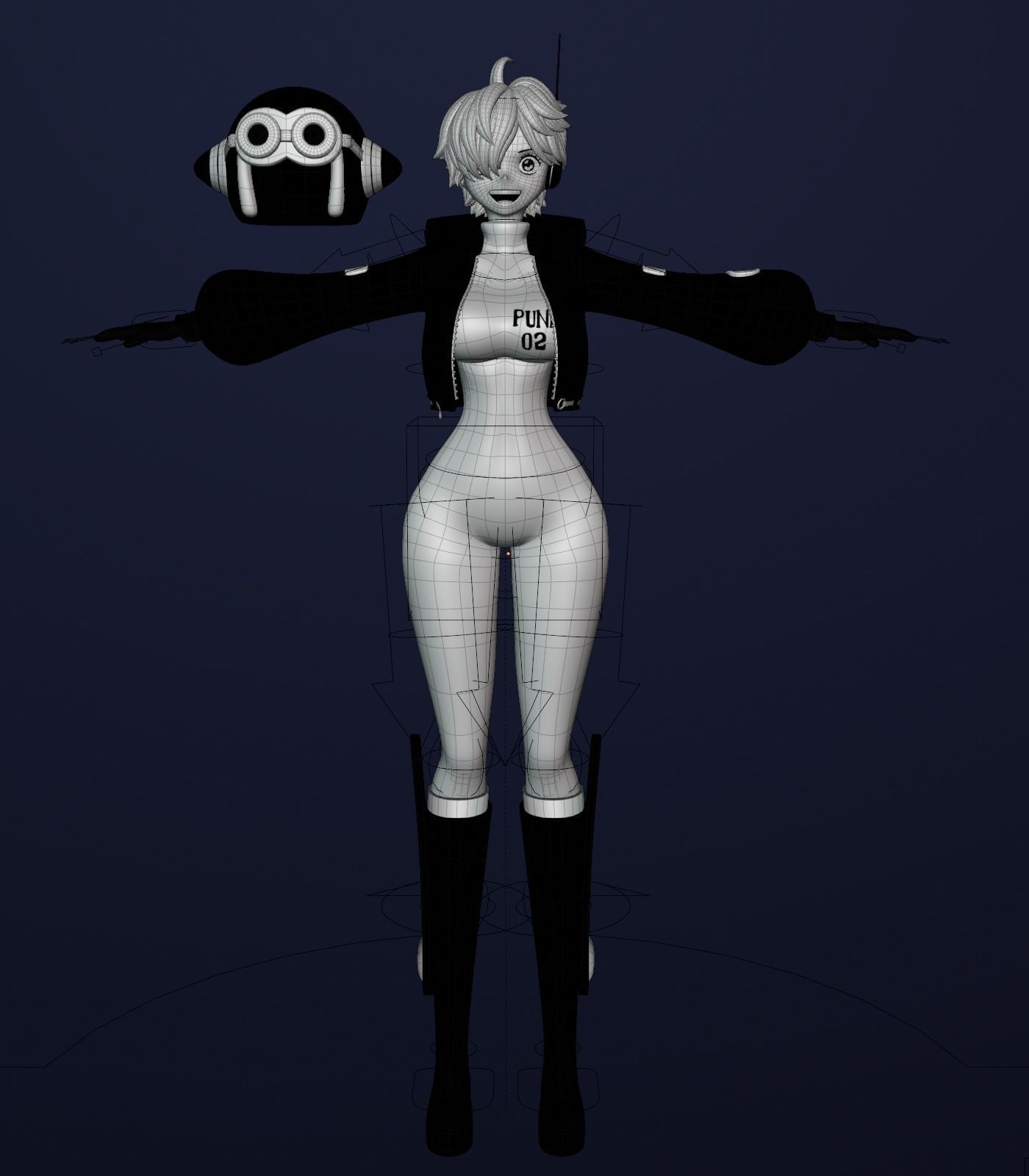 ONE PIECE VEGAPUNK LILITH FIGURE SCULPT Low-poly 3D model_22