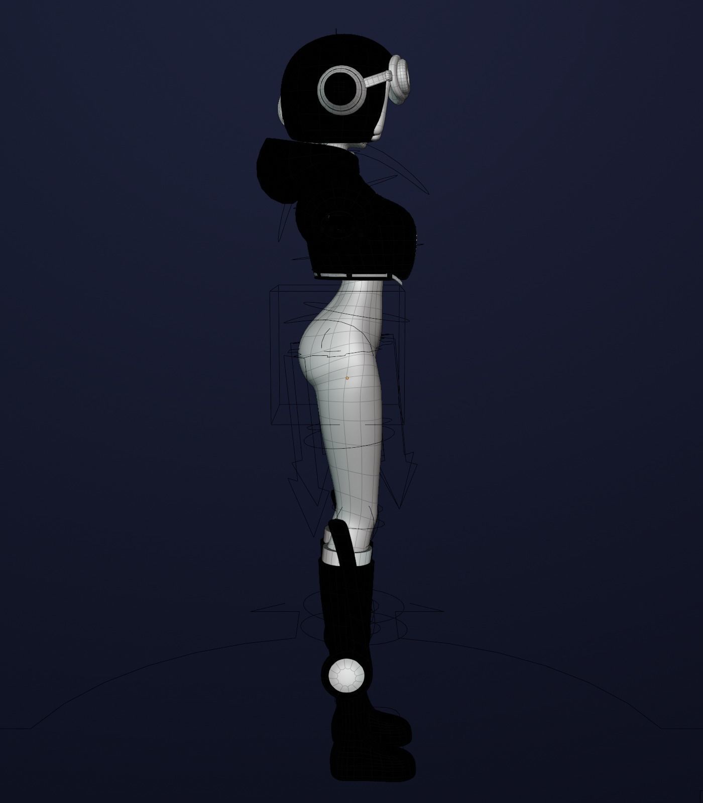 ONE PIECE VEGAPUNK LILITH FIGURE SCULPT Low-poly 3D model_28