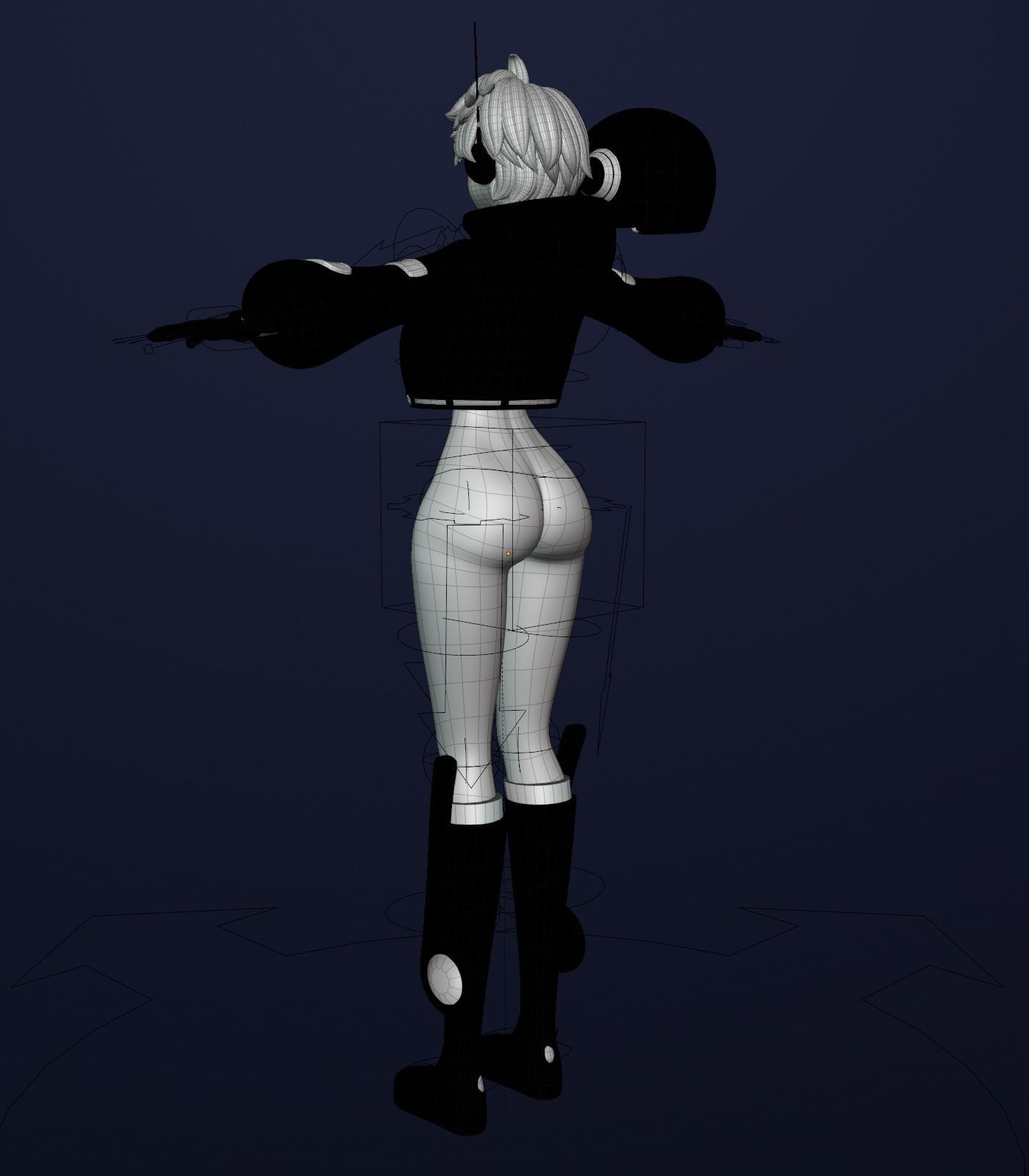 ONE PIECE VEGAPUNK LILITH FIGURE SCULPT Low-poly 3D model_25