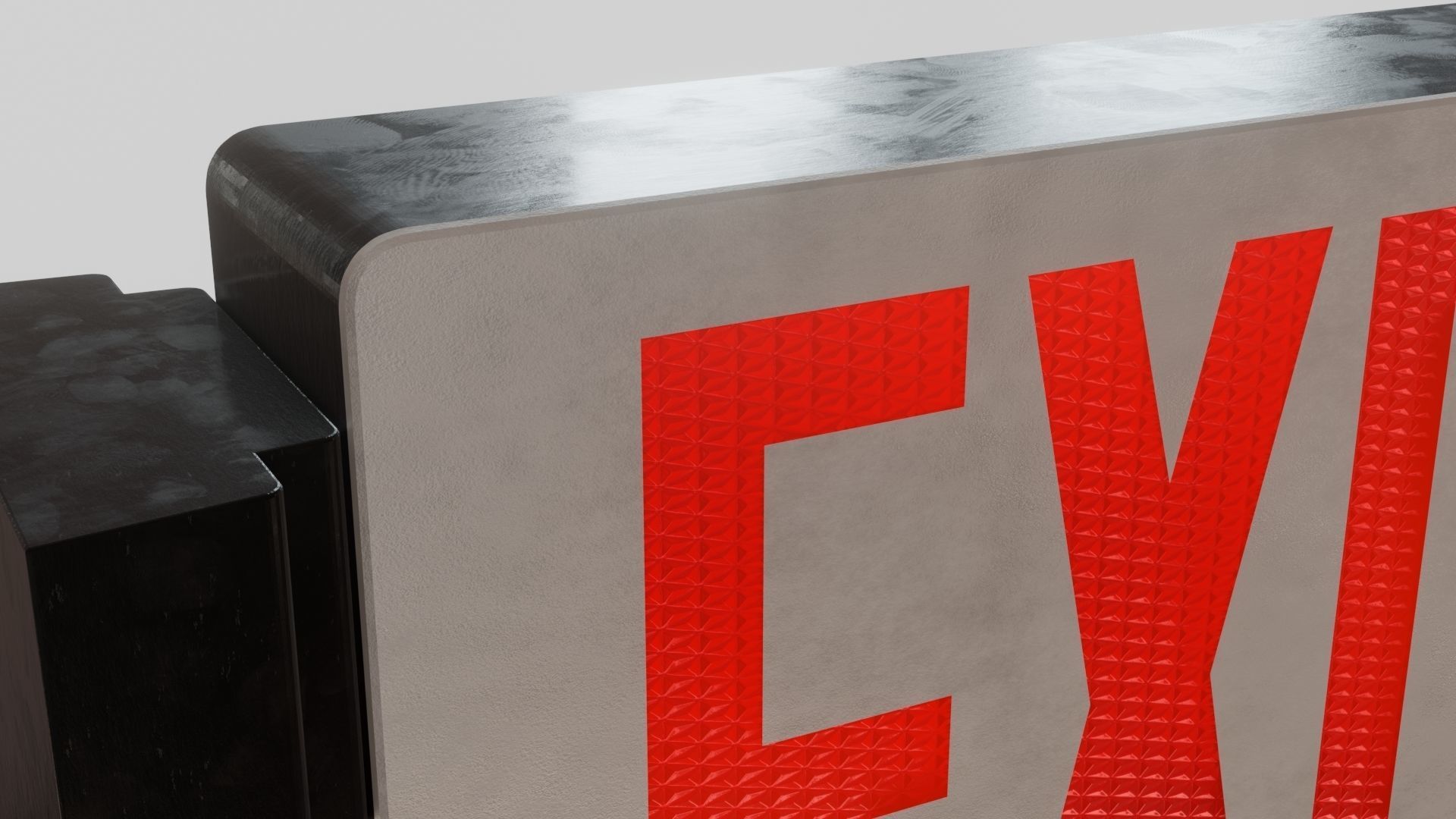 Exit Sign 3D Model 3D model_5