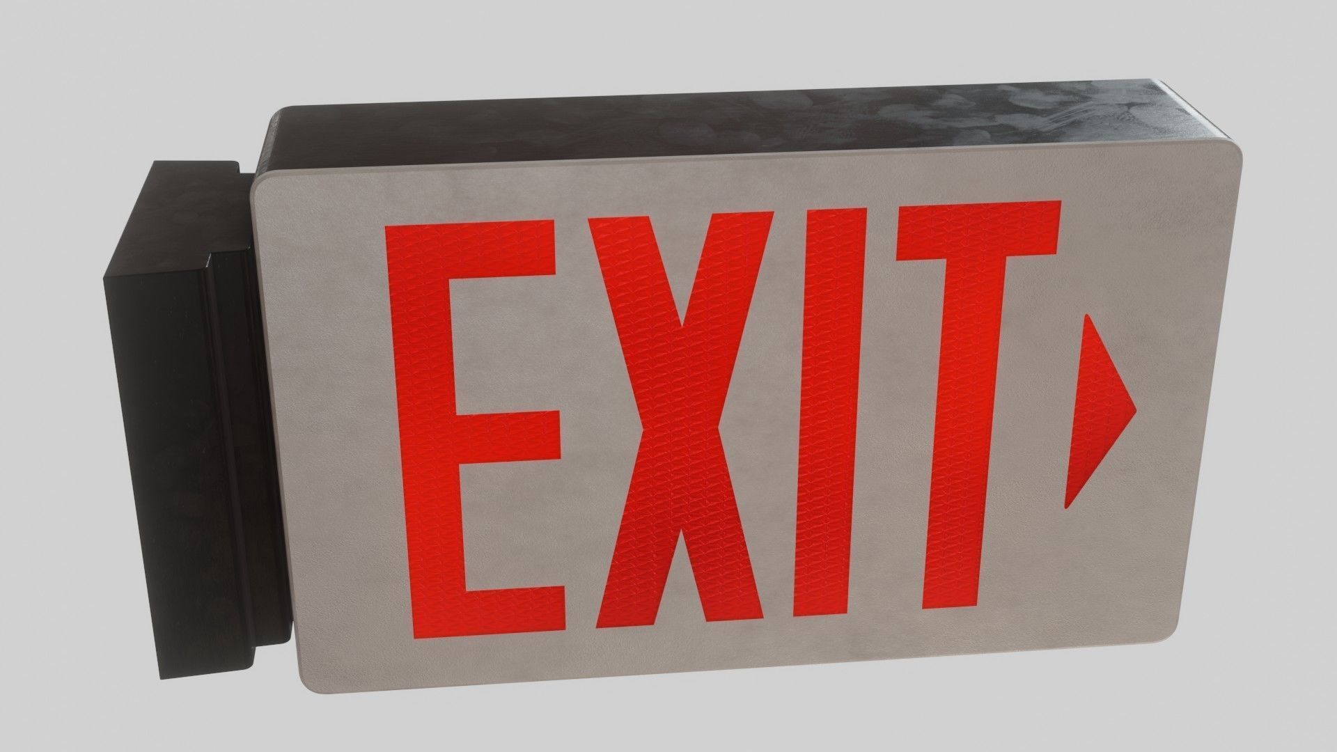 Exit Sign 3D Model 3D model_7