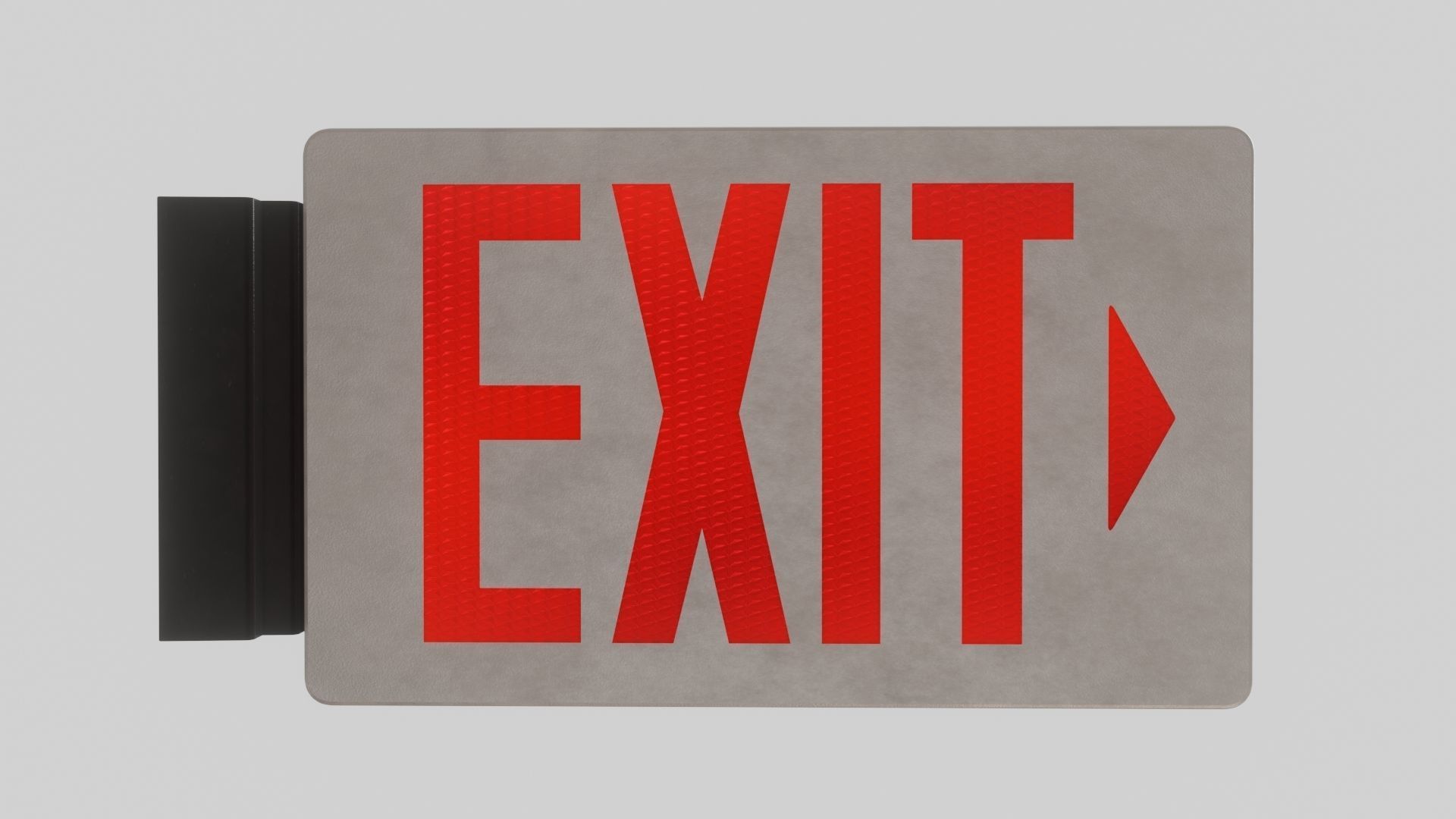 Exit Sign 3D Model 3D model_3