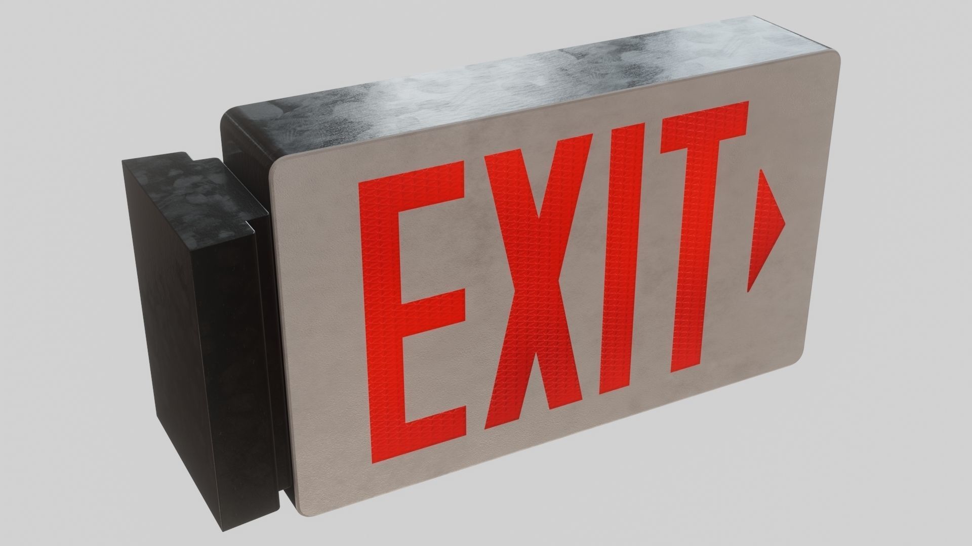 Exit Sign 3D Model 3D model_1