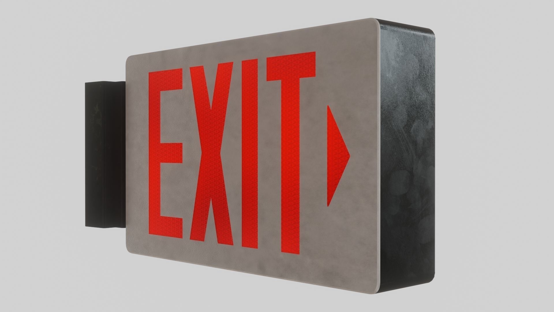 Exit Sign 3D Model 3D model_9