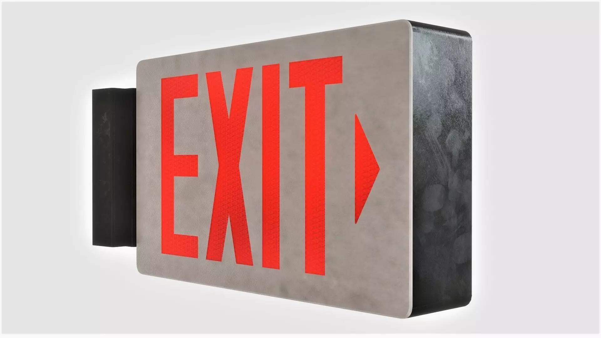 Exit Sign 3D Model 3D model_0