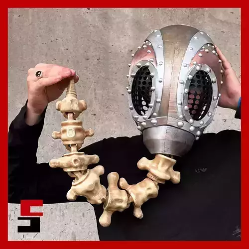 Sandman helmet ARTICULATED The Helmet of Dreams Dreams Helm 3D print model