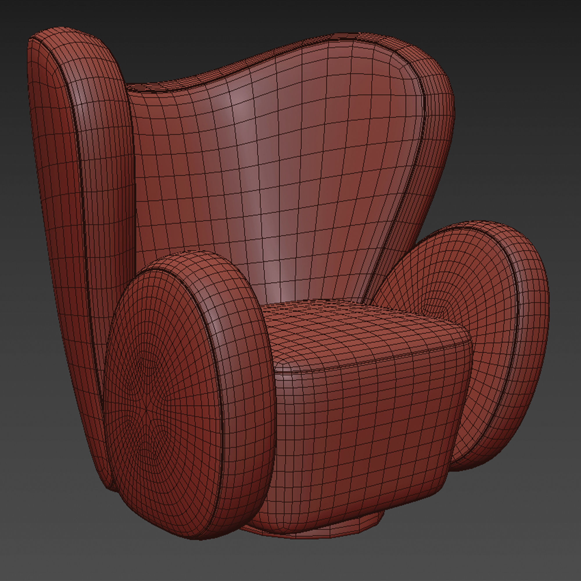 Big big chair 3D model_4