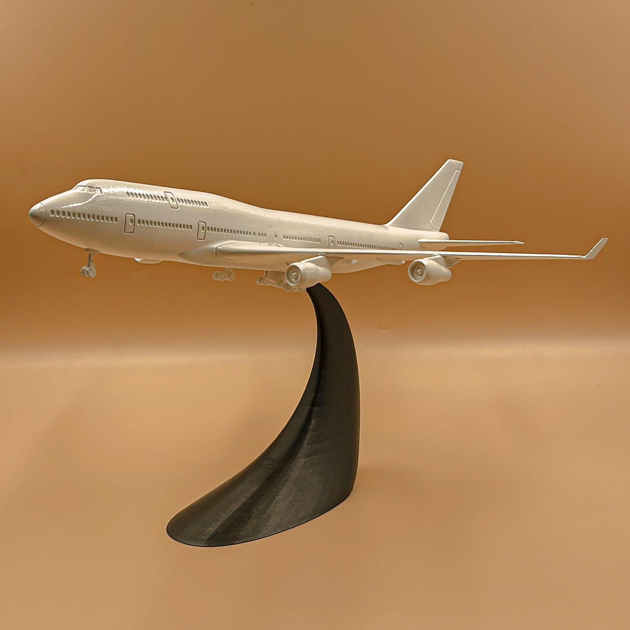 Airplane Boeing 747 - 400 Scale 1 200  3D print model_5