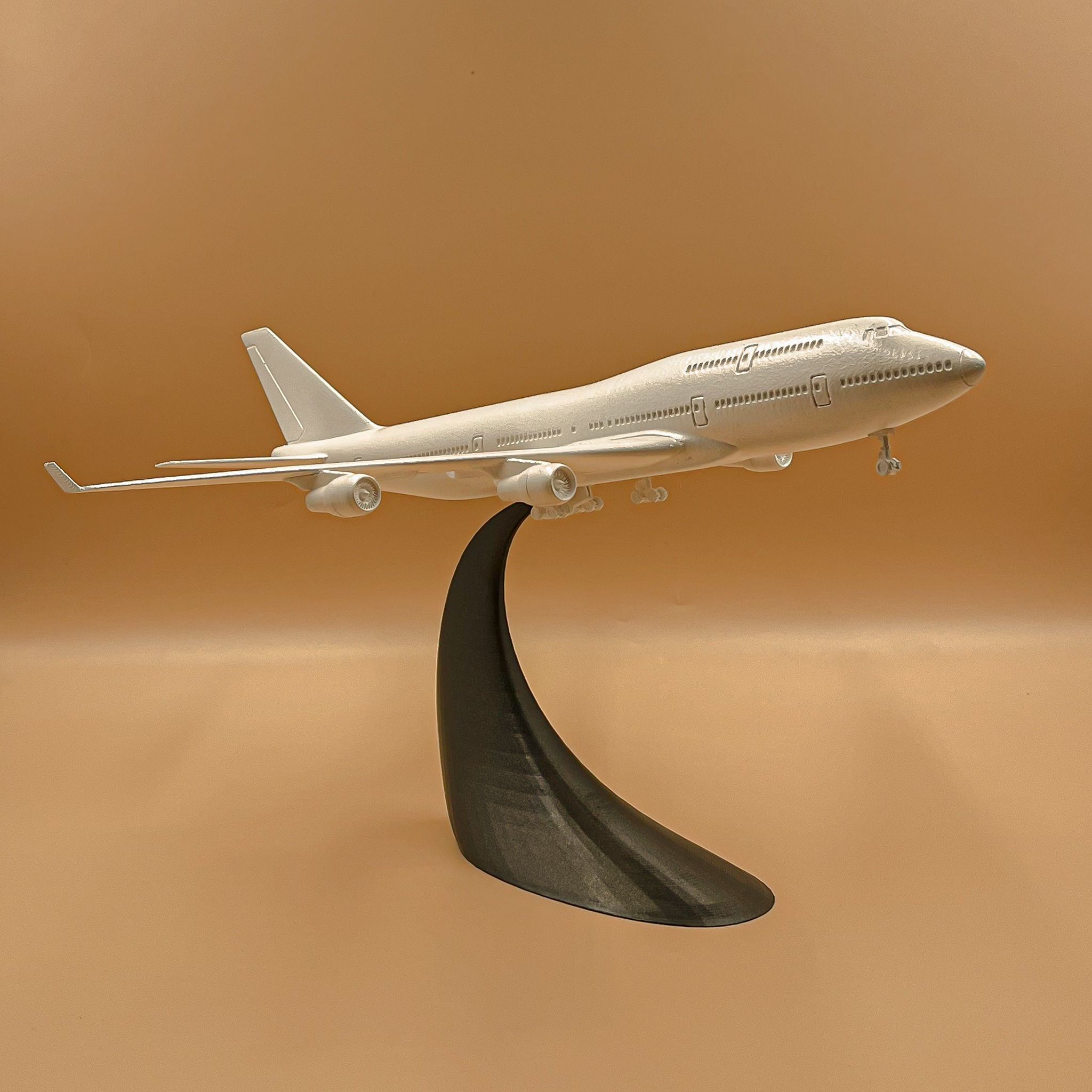Airplane Boeing 747 - 400 Scale 1 200  3D print model_11