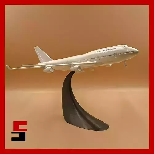 Airplane Boeing 747 - 400 Scale 1 200  3D print model