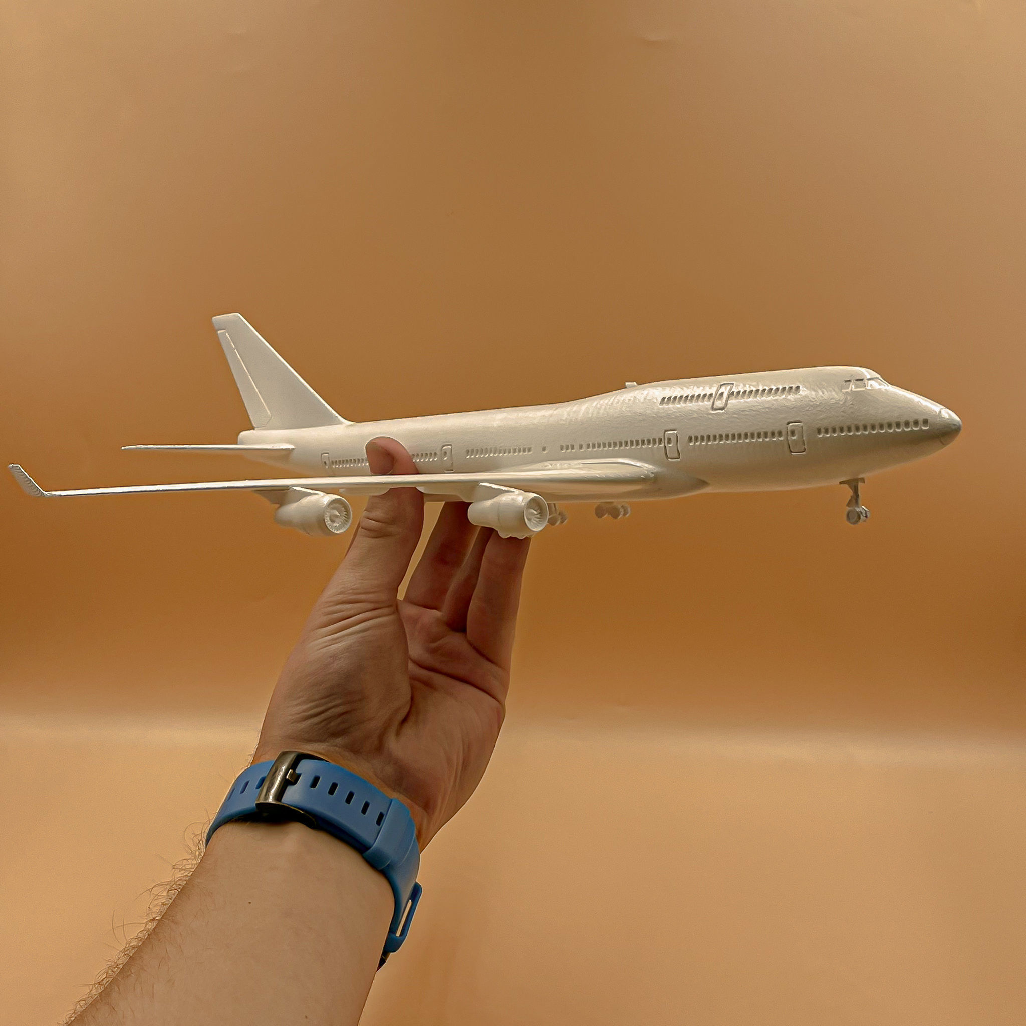 Airplane Boeing 747 - 400 Scale 1 200  3D print model_15