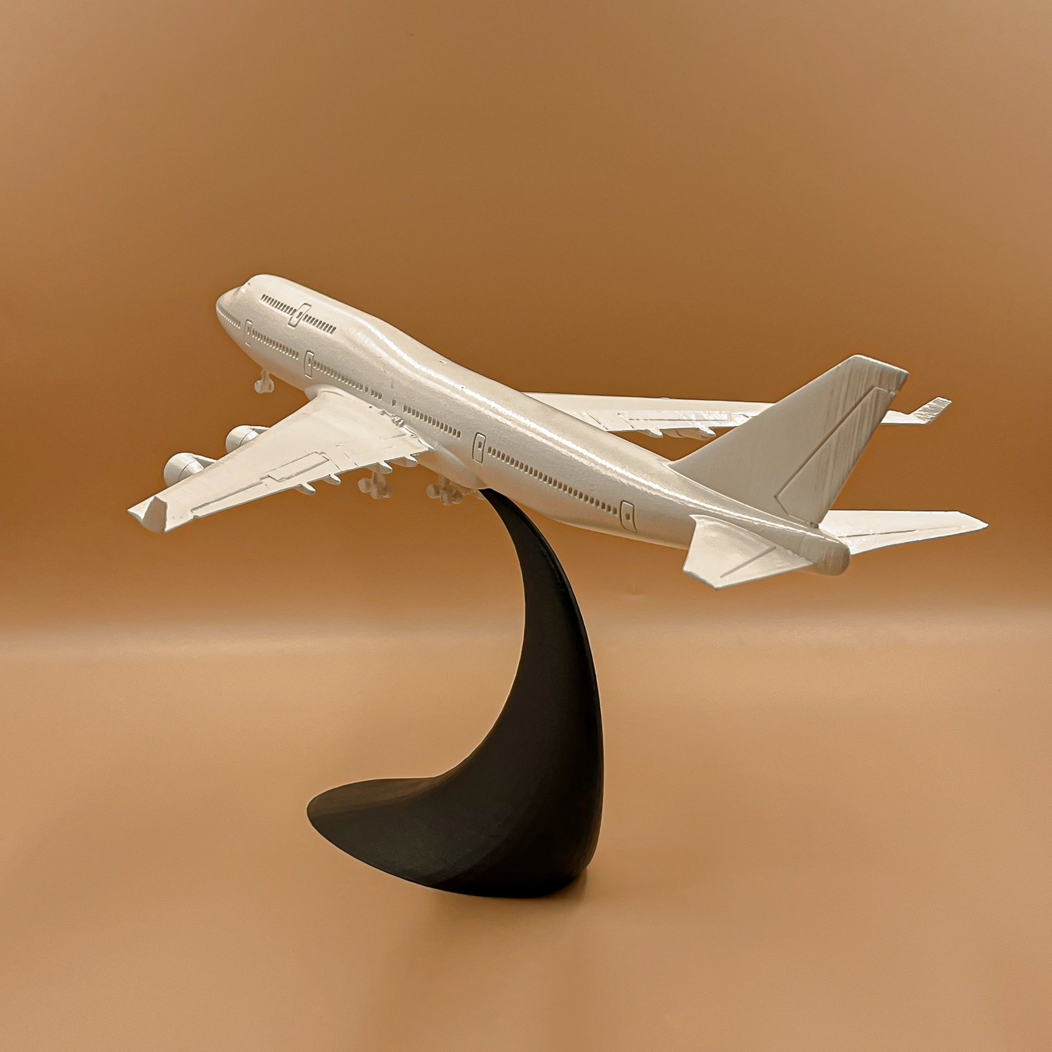 Airplane Boeing 747 - 400 Scale 1 200  3D print model_10