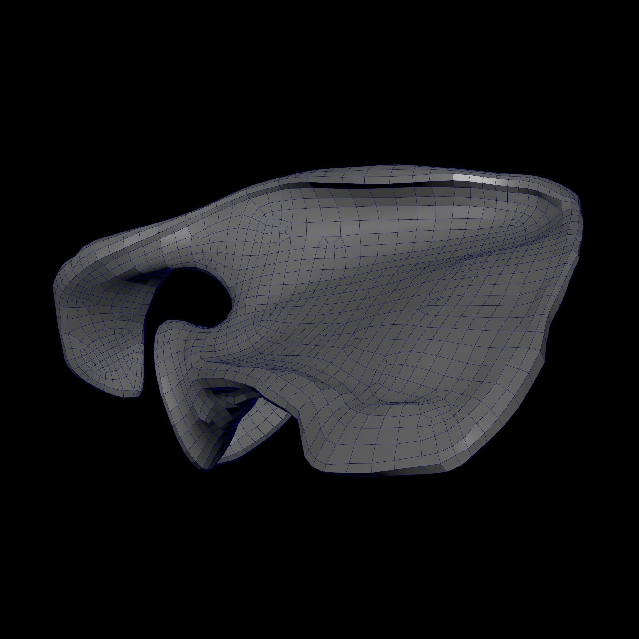 Rigged Skeleton - Skeletal System - Skeleton Rig Low-poly 3D model_63