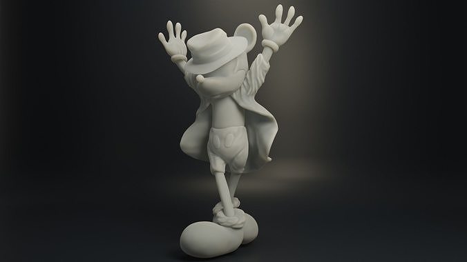 Mickey Mouse Jackson 3D print model