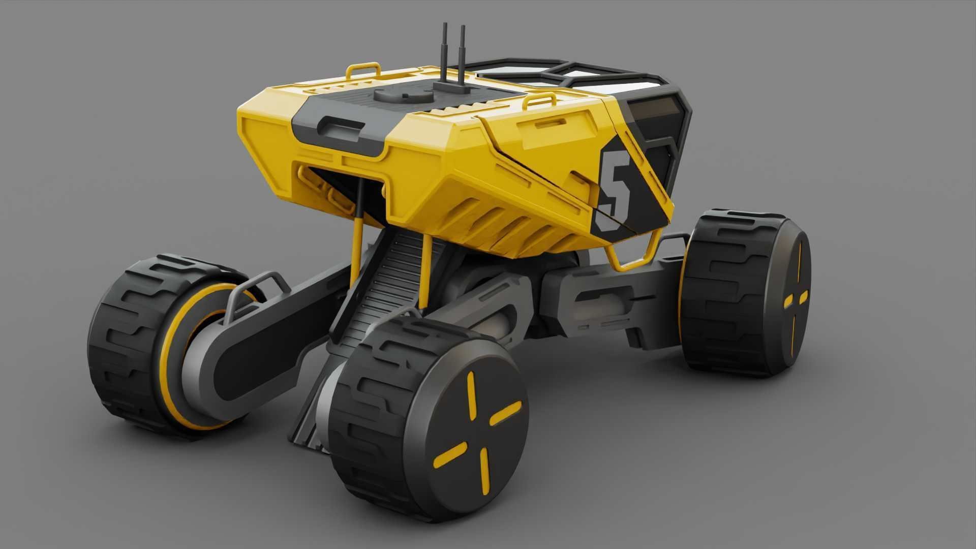 PLANET EXPLORER R20 RIGGED 3D model_11