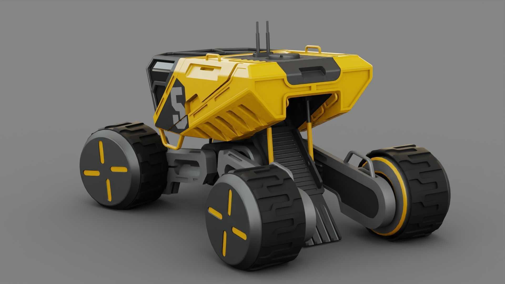 PLANET EXPLORER R20 RIGGED 3D model_5