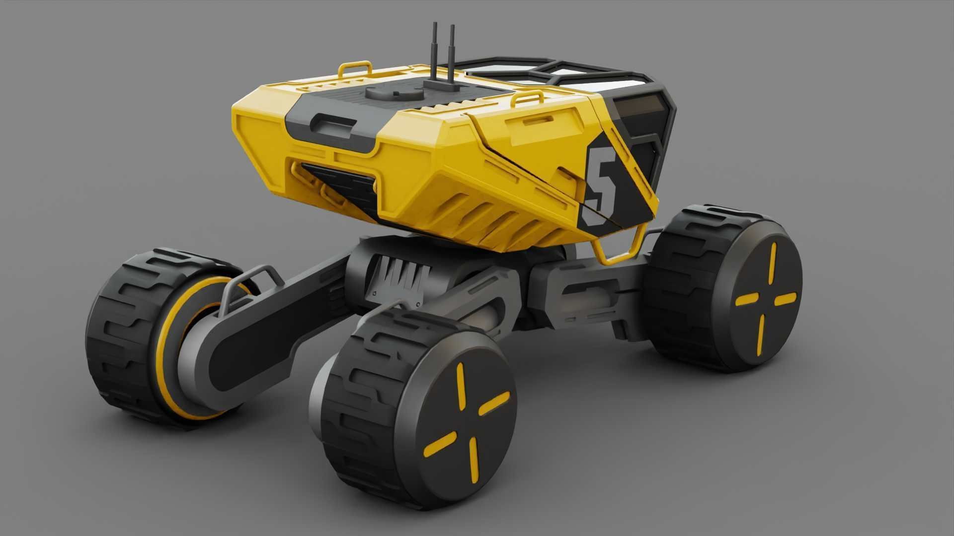 PLANET EXPLORER R20 RIGGED 3D model_12