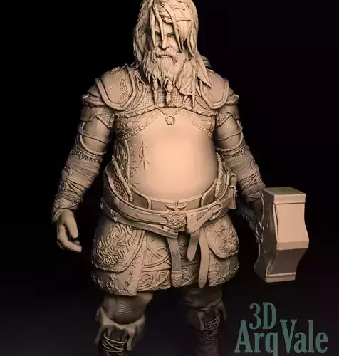 Thor - God of War Ragnarok 3D print model