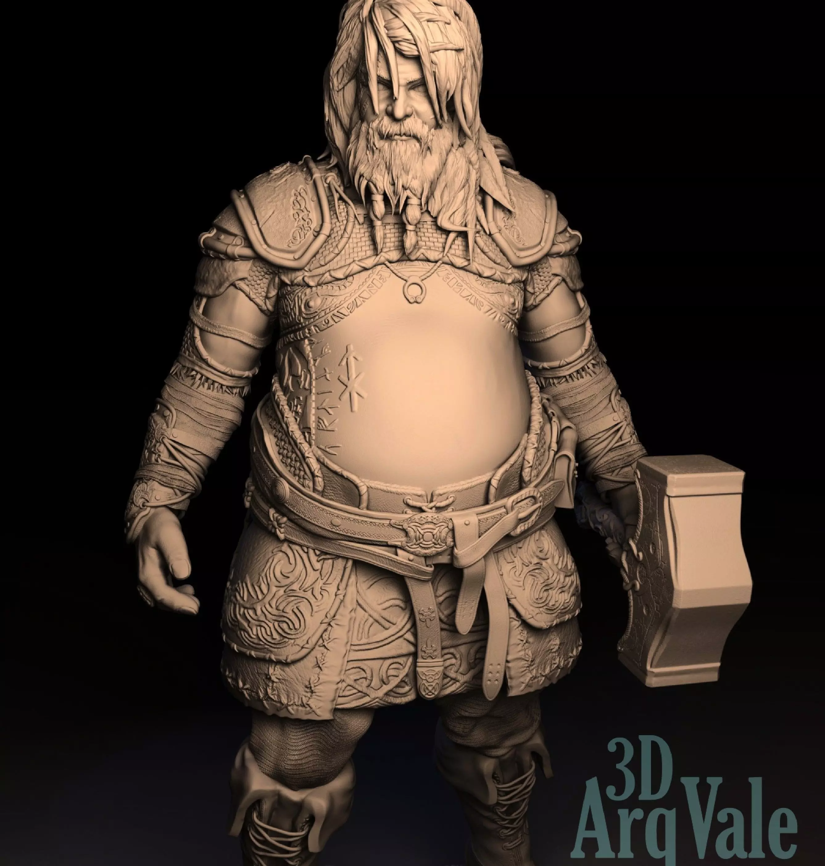 Thor - God of War Ragnarok 3D print model_0