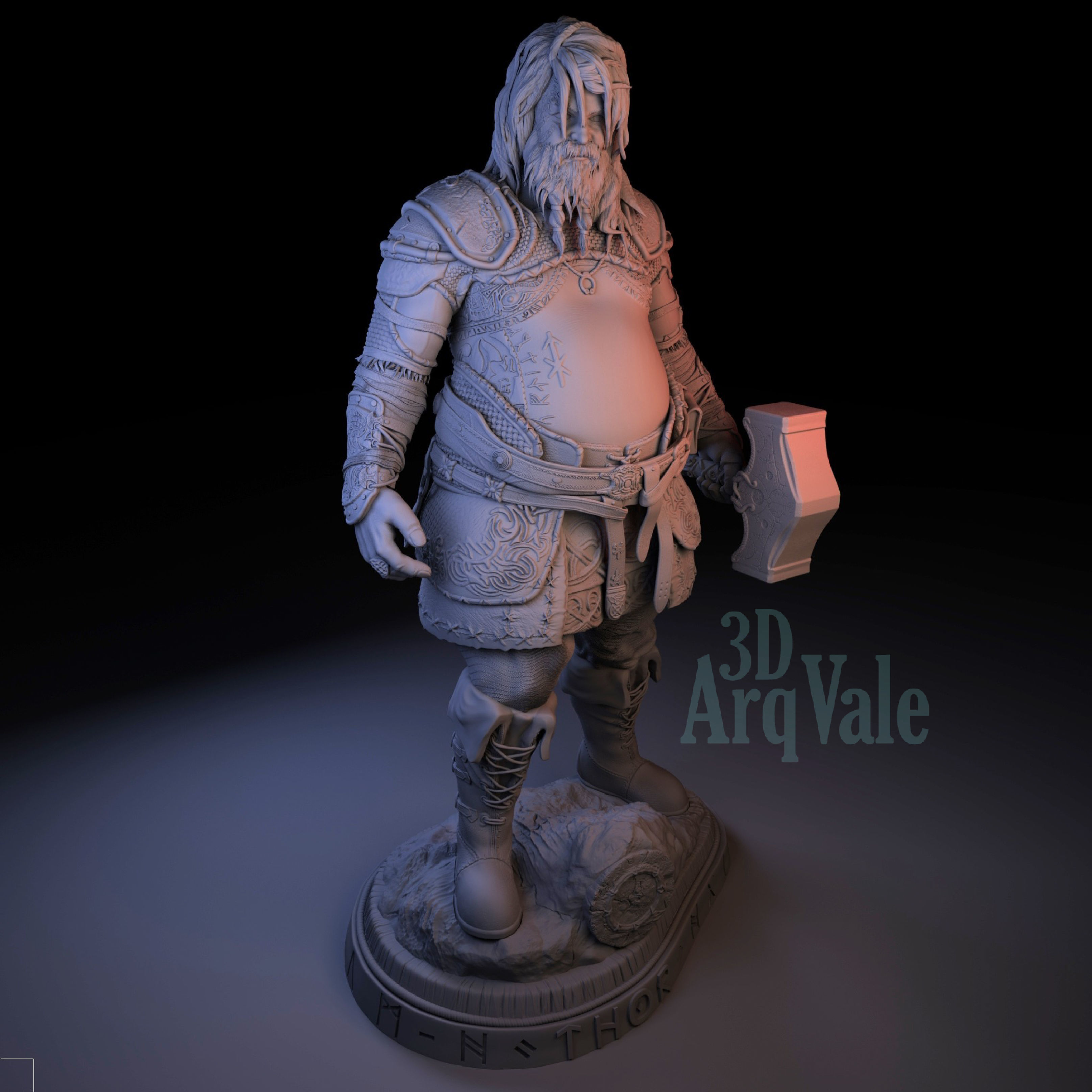 Thor - God of War Ragnarok 3D print model_3