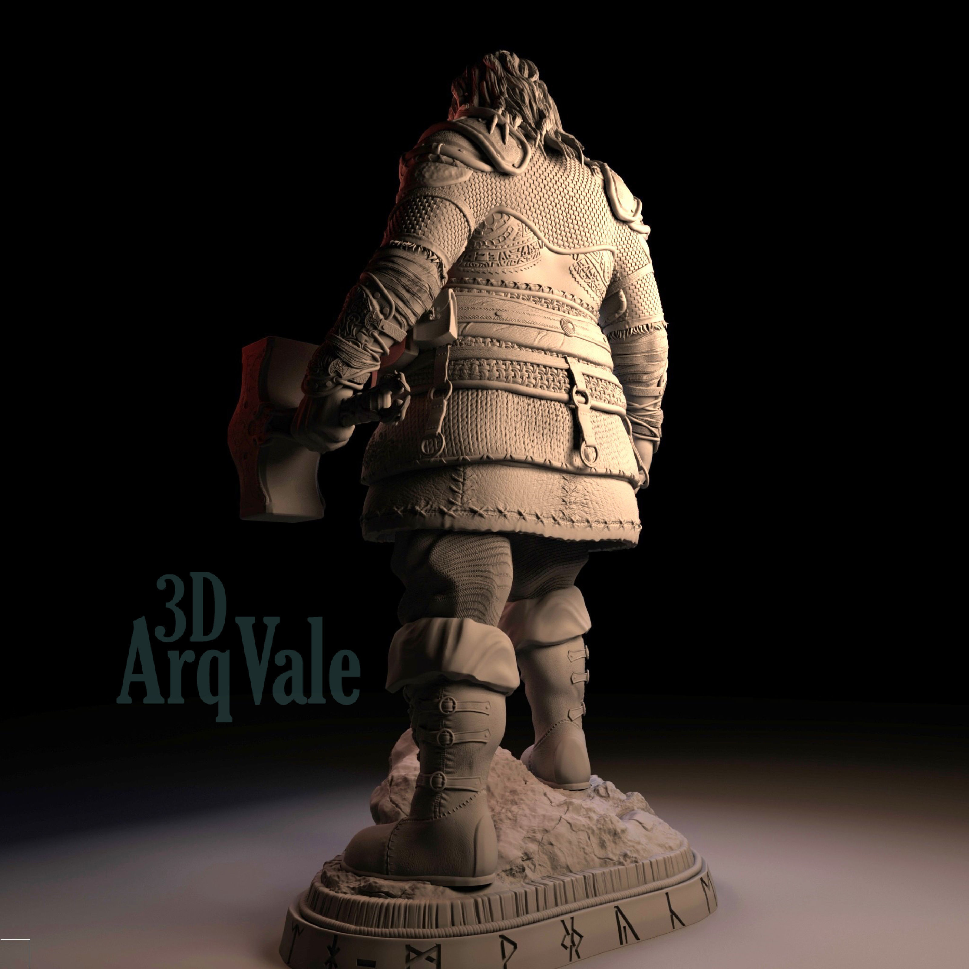 Thor - God of War Ragnarok 3D print model_22