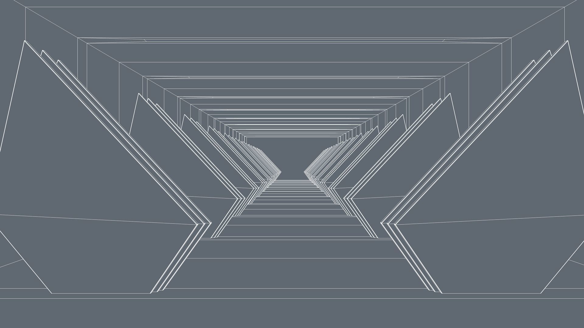 Sci Fi Hallway 3D model_5