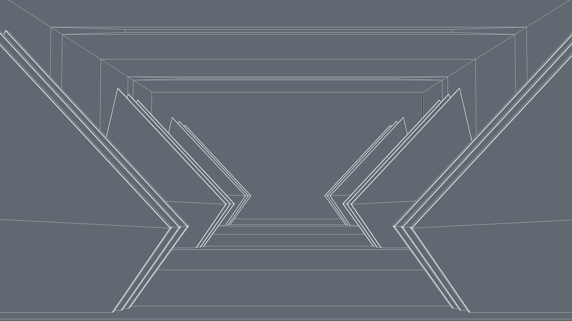 Sci Fi Hallway 3D model_9