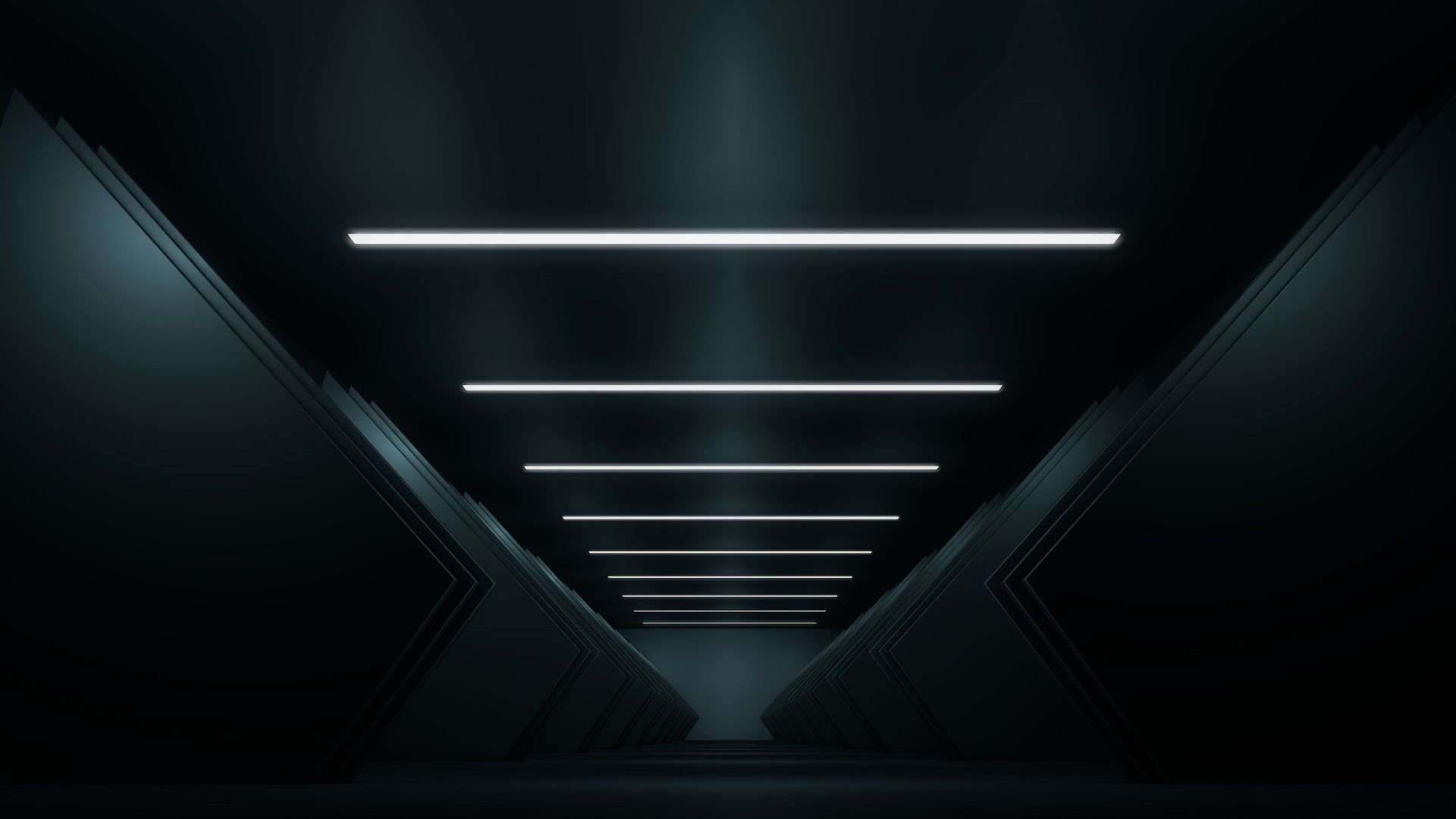 Sci Fi Hallway 3D model_1