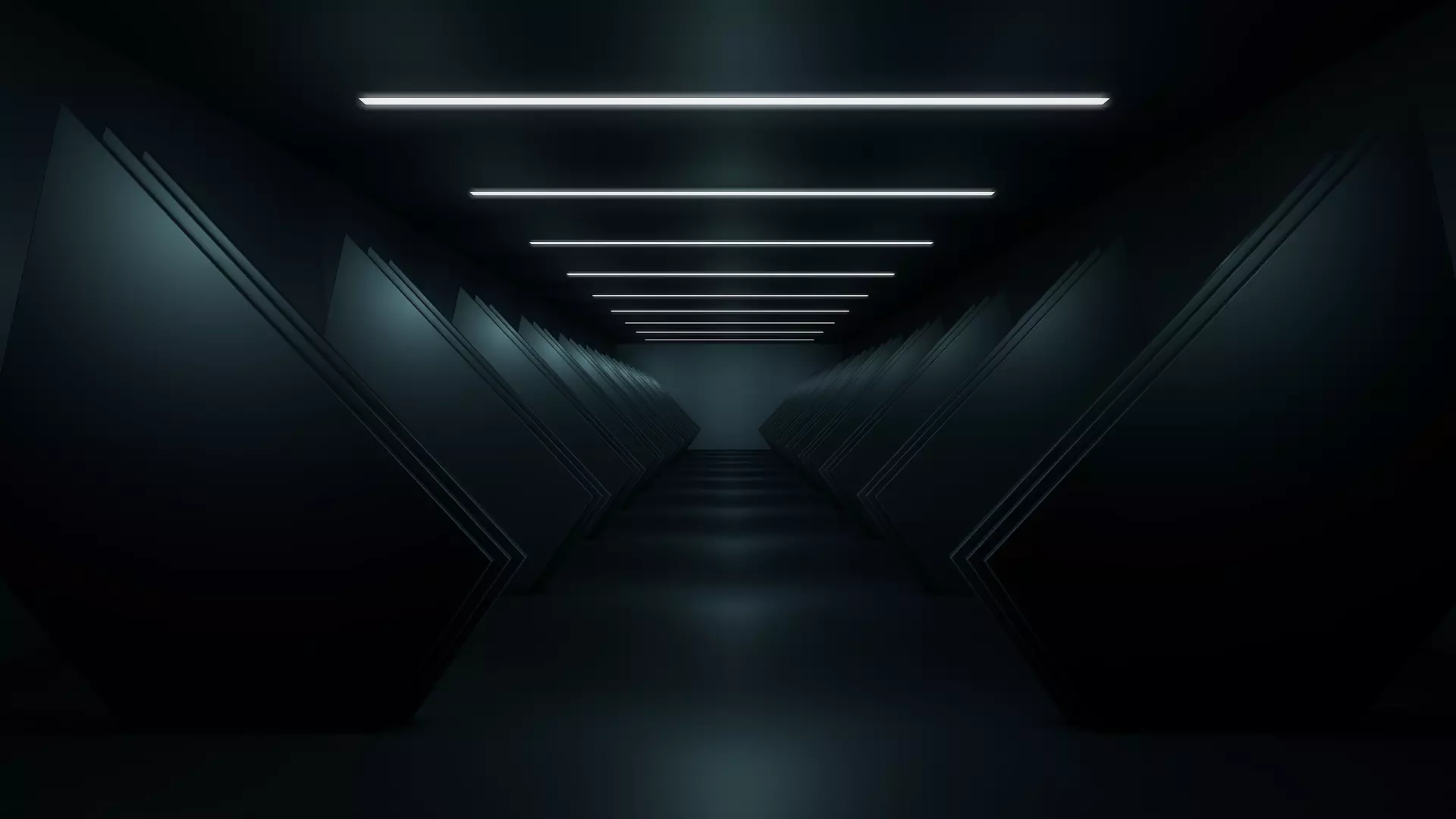 Sci Fi Hallway 3D model_0